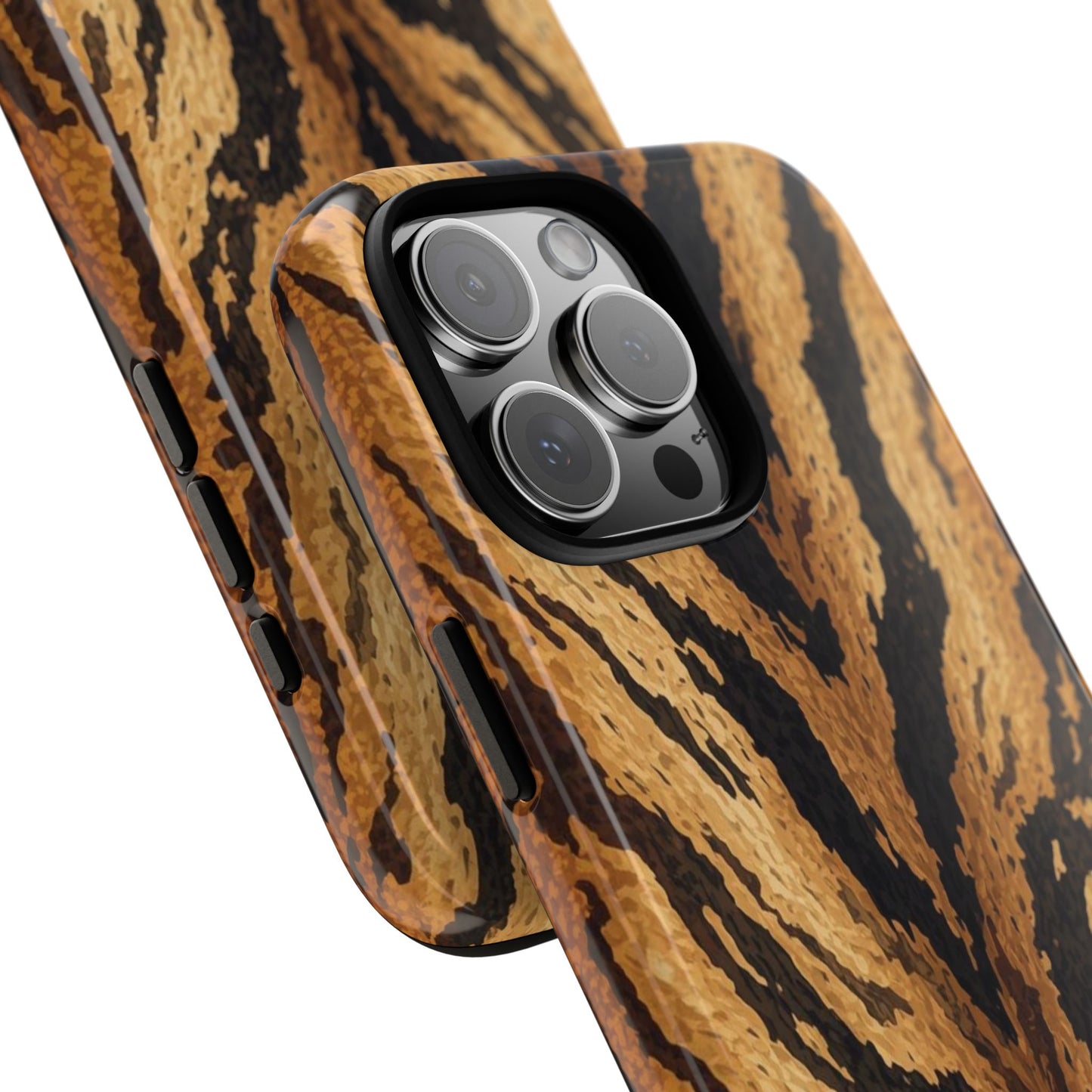 Amber Tiger Print Phone Case