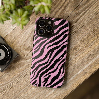 Stylish Blush Zebra Print Phone Case