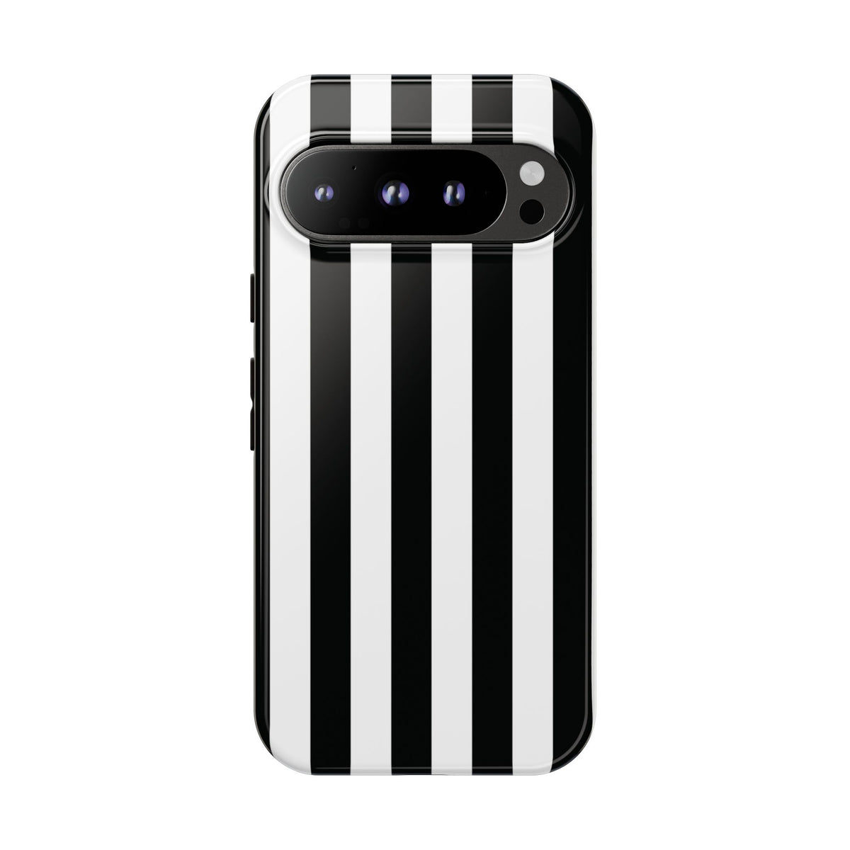 Simple Black & White Stripe Pattern Phone Case - White Phone Case - Google Pixel 9 Pro / Glossy
