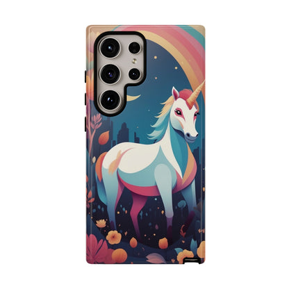Stylised Unicorn & Rainbow Design Phone Case - Multicolor Phone Case - Samsung Galaxy S24 Ultra / Glossy