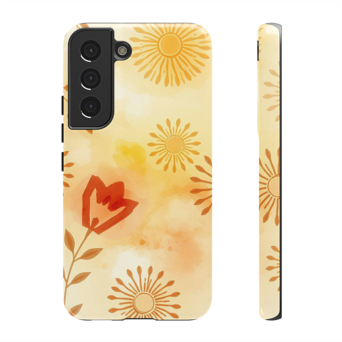 Boho Chic Watercolour Pattern Phone Case - Multicolor Phone Case - Samsung Galaxy S22 / Glossy