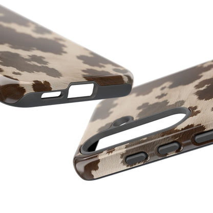 Stylish Mocha Cow Print Phone Case