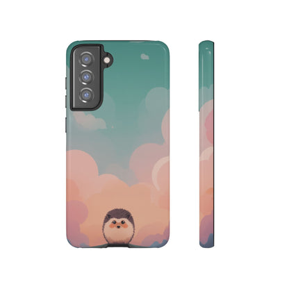 Cute Hedgehog & Cloud Design Phone Case - Multicolor Phone Case - Samsung Galaxy S21 FE / Glossy