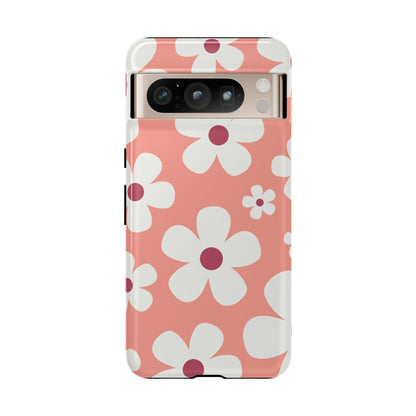 Cute Pink Daisy Pattern #2 Phone Case - Pink Phone Case - Google Pixel 8 Pro / Glossy