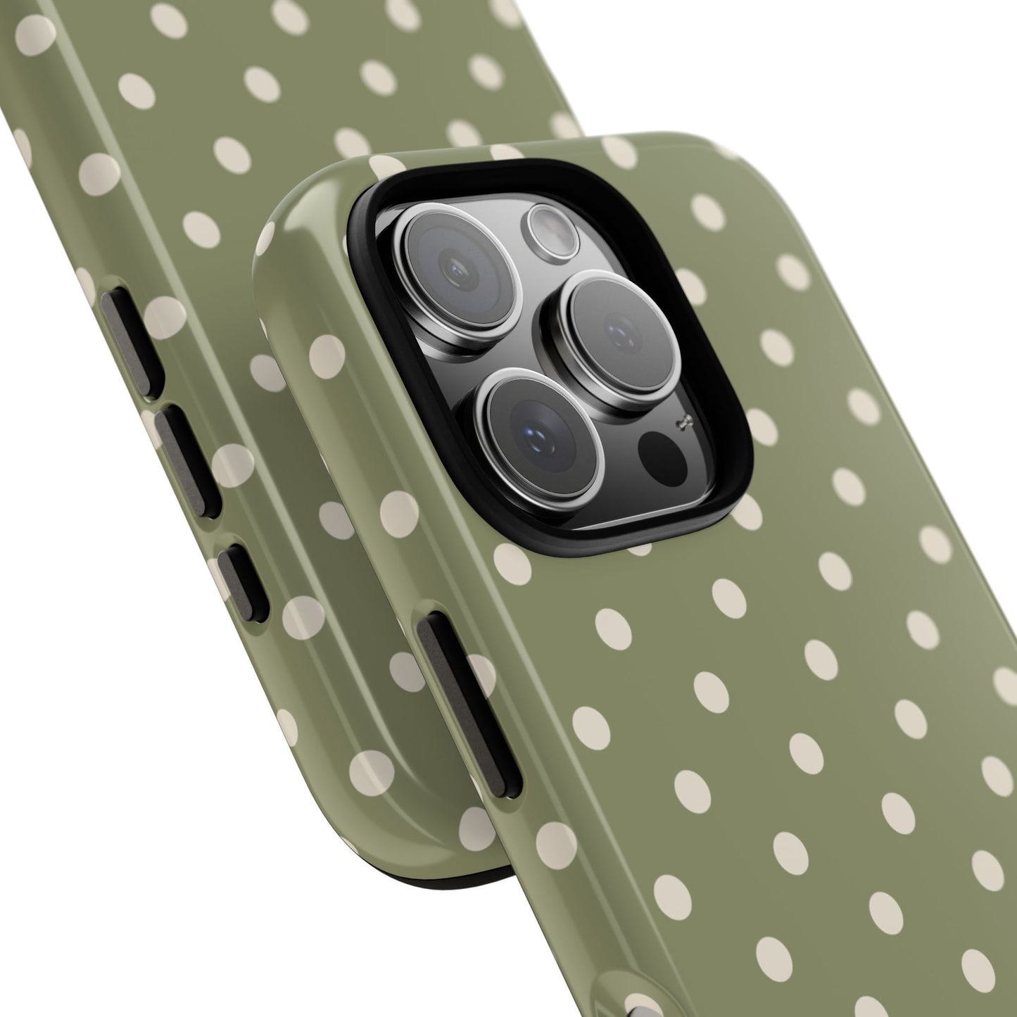 Green & White Dot Pattern Phone Case