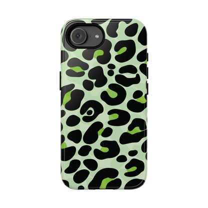 Fresh Mint Leopard Print Phone Case - Orange Phone Case - iPhone 17e / Glossy