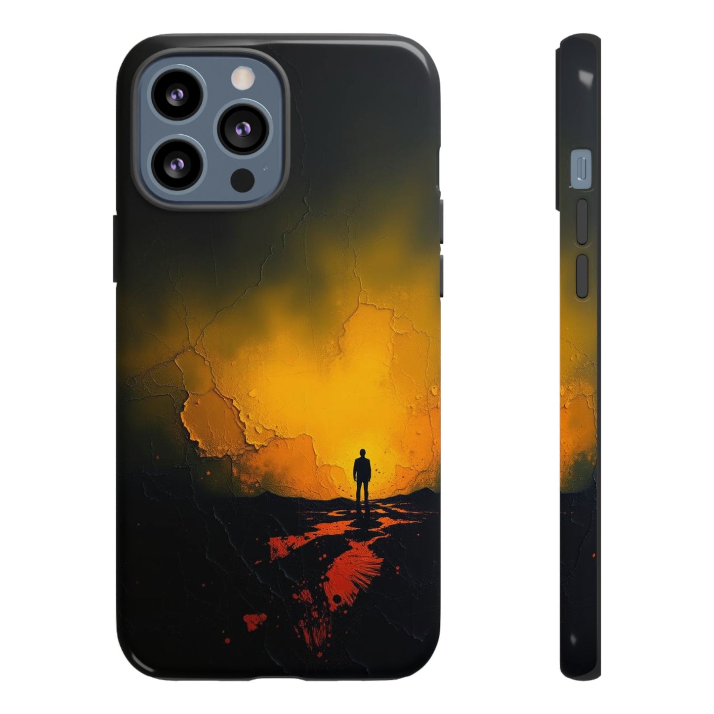 Acrylic Mysterious Figure Phone Case