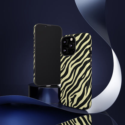 Stylish Neutral Zebra Print Phone Case