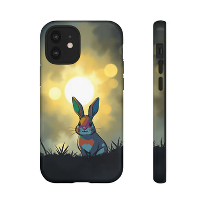 iPhone 12 Mini / Glossy Phone Case - Gothic Rabbit Moody Design Phone Case