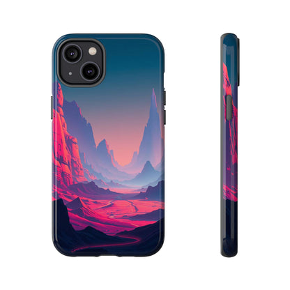 iPhone 14 Plus / Glossy Phone Case - Alien Vista Design Phone Case