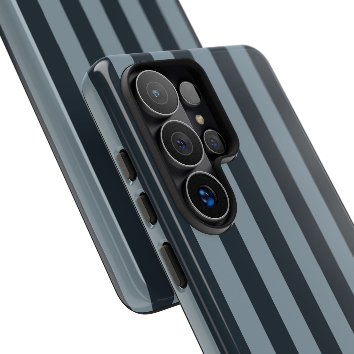 Dark Blue Stripe Pattern Phone Case - Blue Phone Case