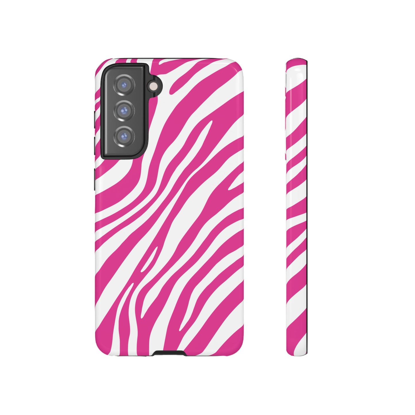 Modern Hot Pink Zebra Print Phone Case