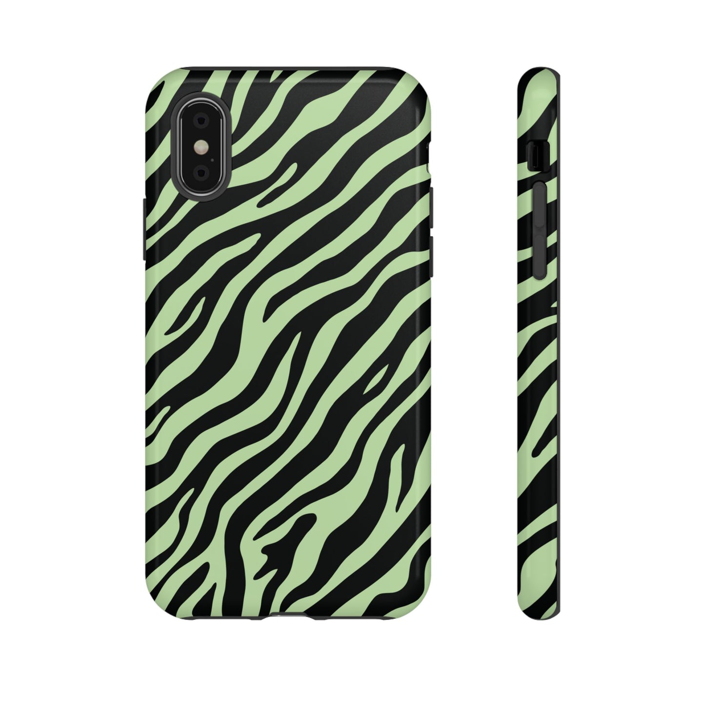 Stylish Mint Zebra Print Phone Case