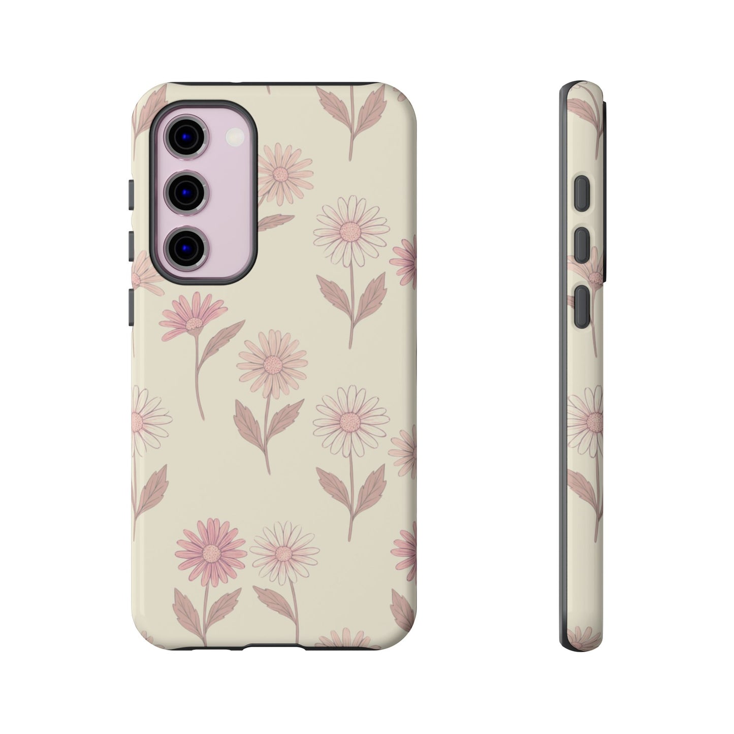 Pretty Blush Daisy Pattern Phone Case