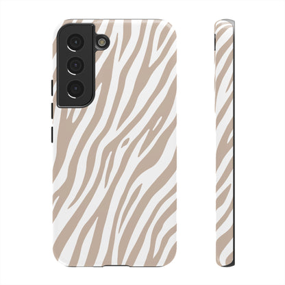 Oatmeal Tiger Print Phone Case