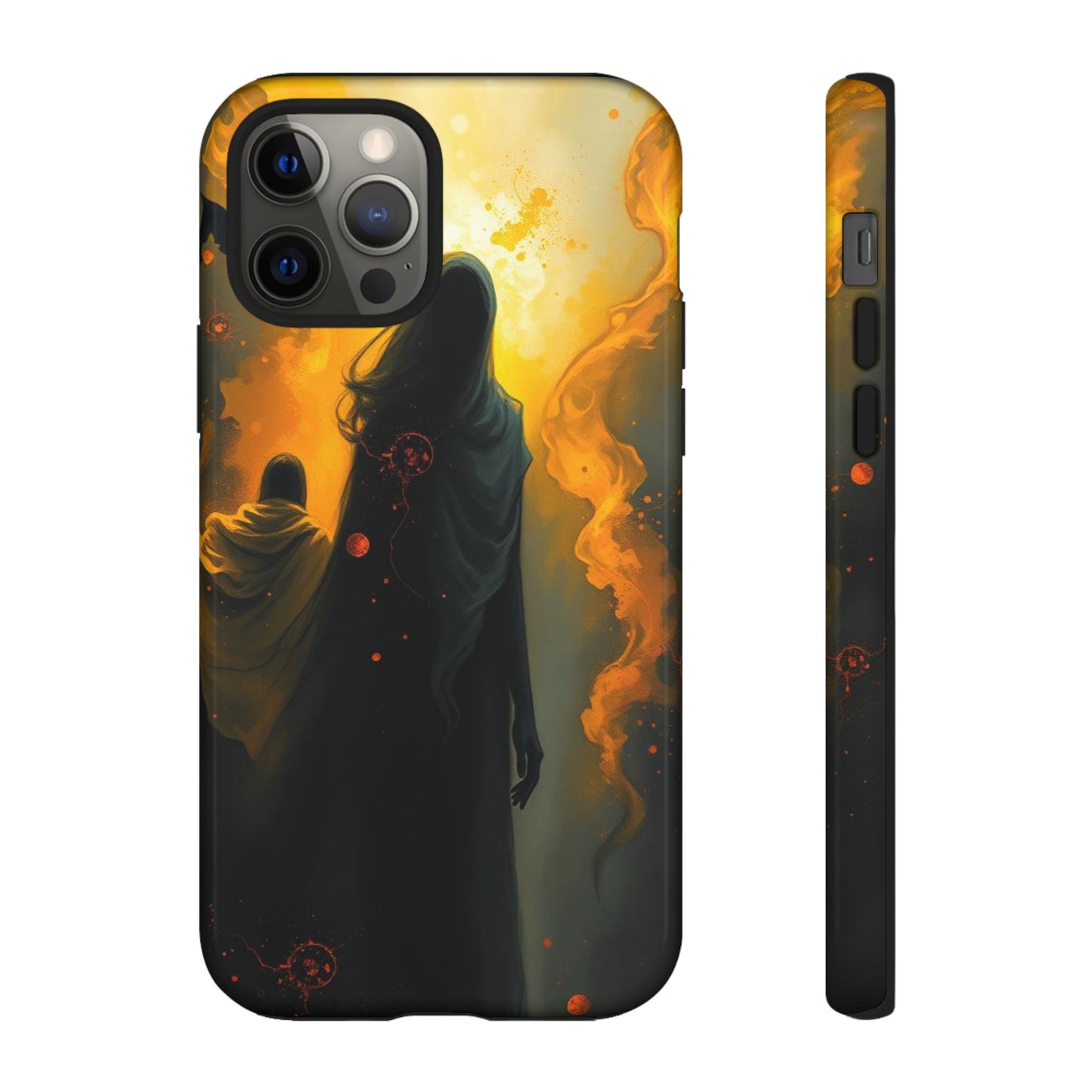 iPhone 12 Pro / Glossy Phone Case - Acrylic Gothic Myterious Figures Phone Case