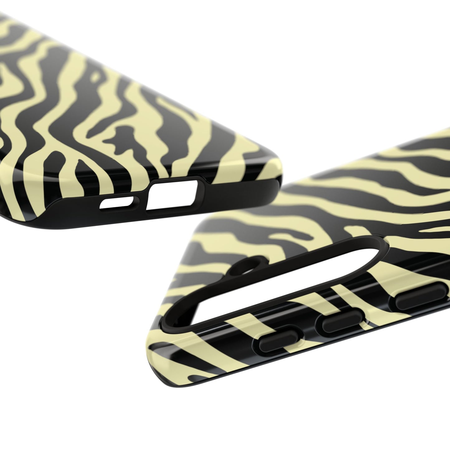 Stylish Neutral Zebra Print Phone Case