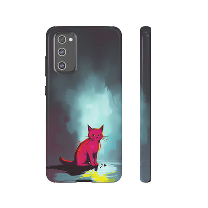 Samsung Galaxy S20 FE / Glossy Phone Case - Pop Art Moody Cat Design Phone Case