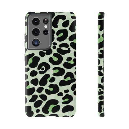 Chic Sage Leopard Print Phone Case