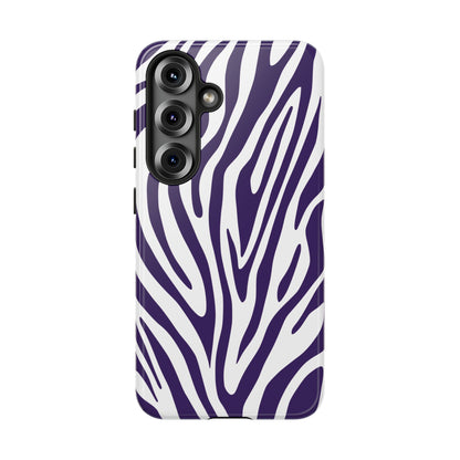 Graphic Purple Tiger Print Phone Case