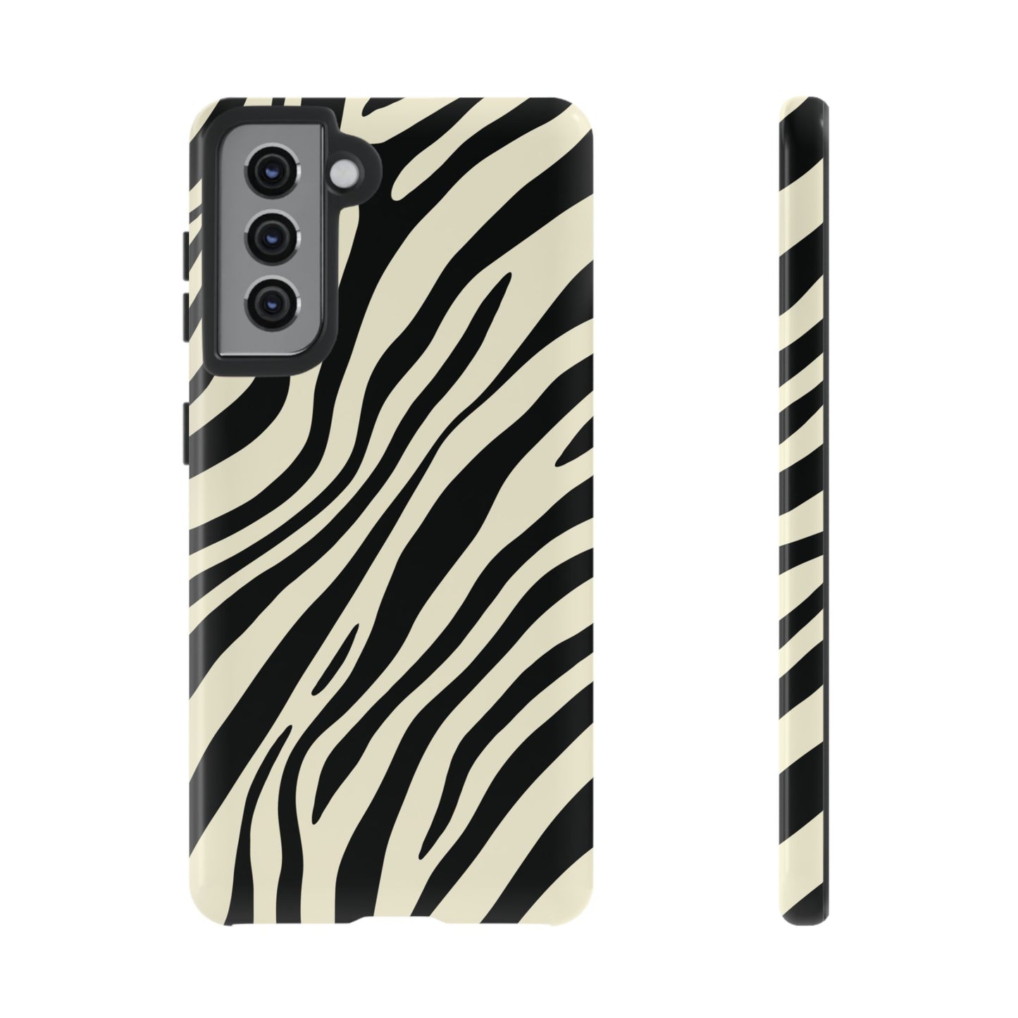 Modern Neutral Zebra Print Phone Case