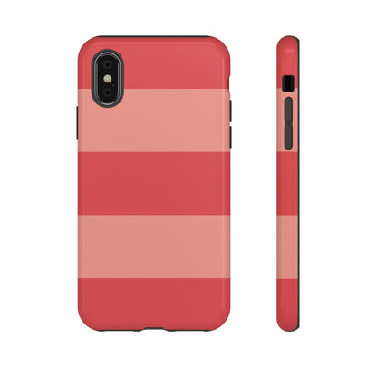 Pink Horizontal Stripe Pattern Phone Case - Pink Phone Case - iPhone X / Glossy