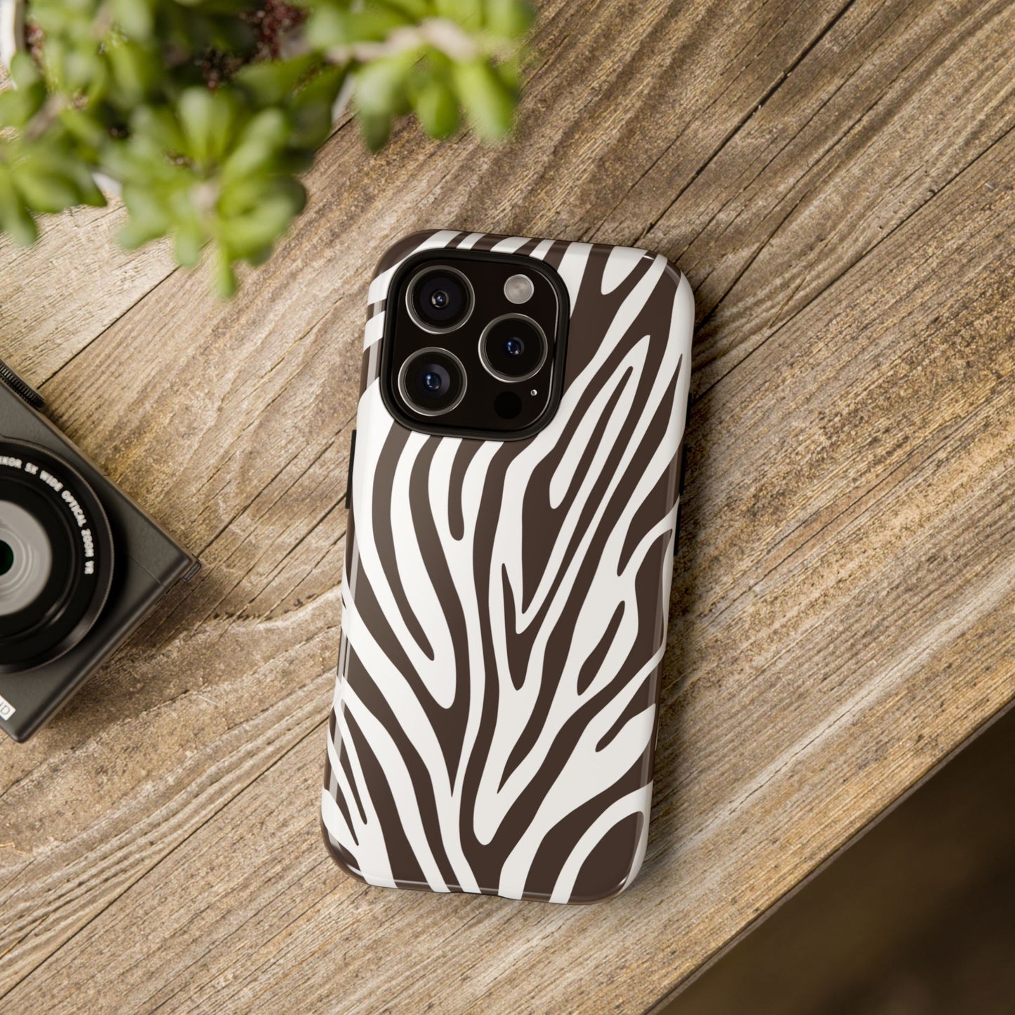 Graphic Brown Tiger Print Phone Case