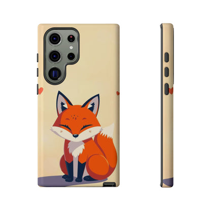 Samsung Galaxy S23 Ultra / Glossy Phone Case - Cute Fox Design Phone Case