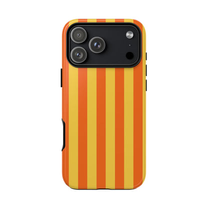 Trendy Orange & Yellow Stripe Pattern Phone Case - Yellow Phone Case - iPhone 18 Pro Max / Glossy