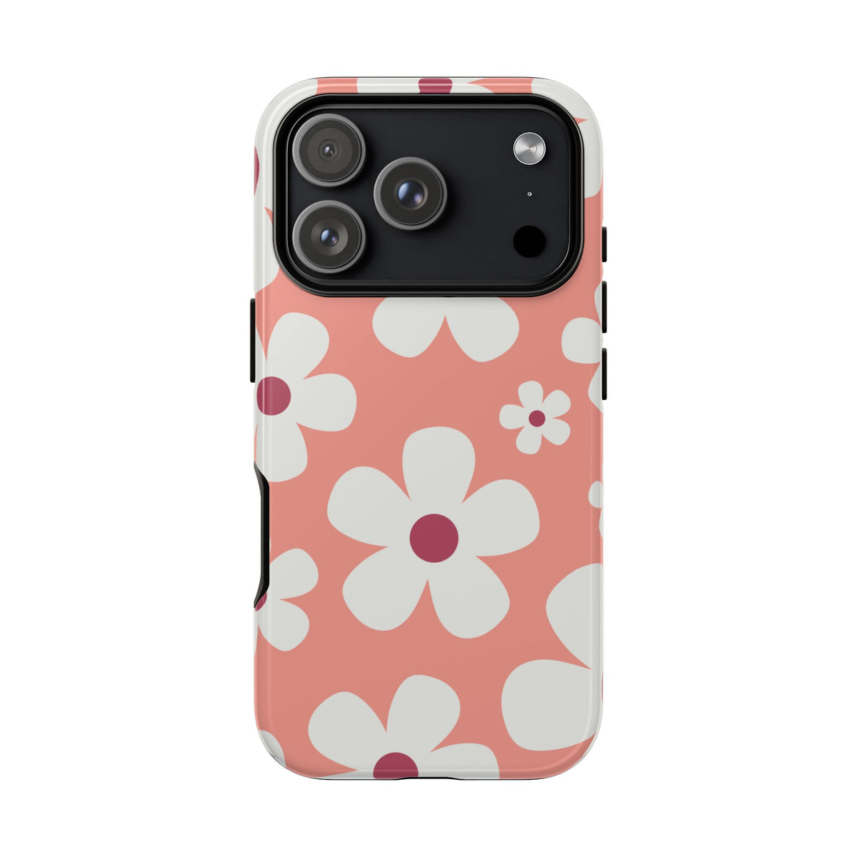 Cute Pink Daisy Pattern #2 Phone Case - Pink Phone Case - iPhone 18 Pro / Glossy