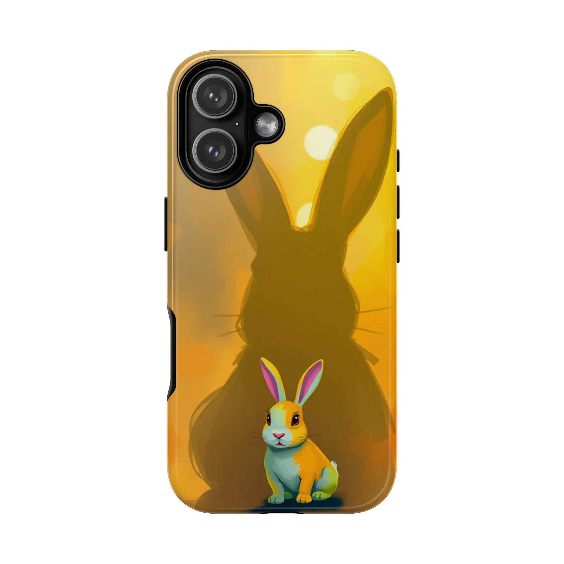 iPhone 17 / Glossy Phone Case - Shadow Rabbit Design Phone Case