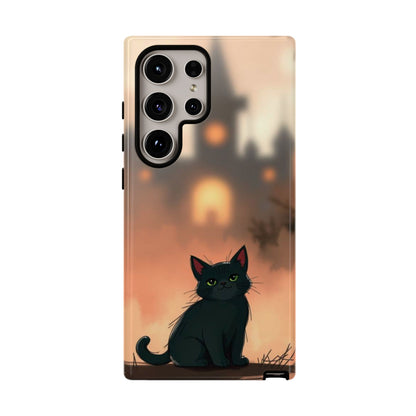 Cute Gothic Cat Design Phone Case - Multicolor Phone Case - Samsung Galaxy S24 Ultra / Glossy