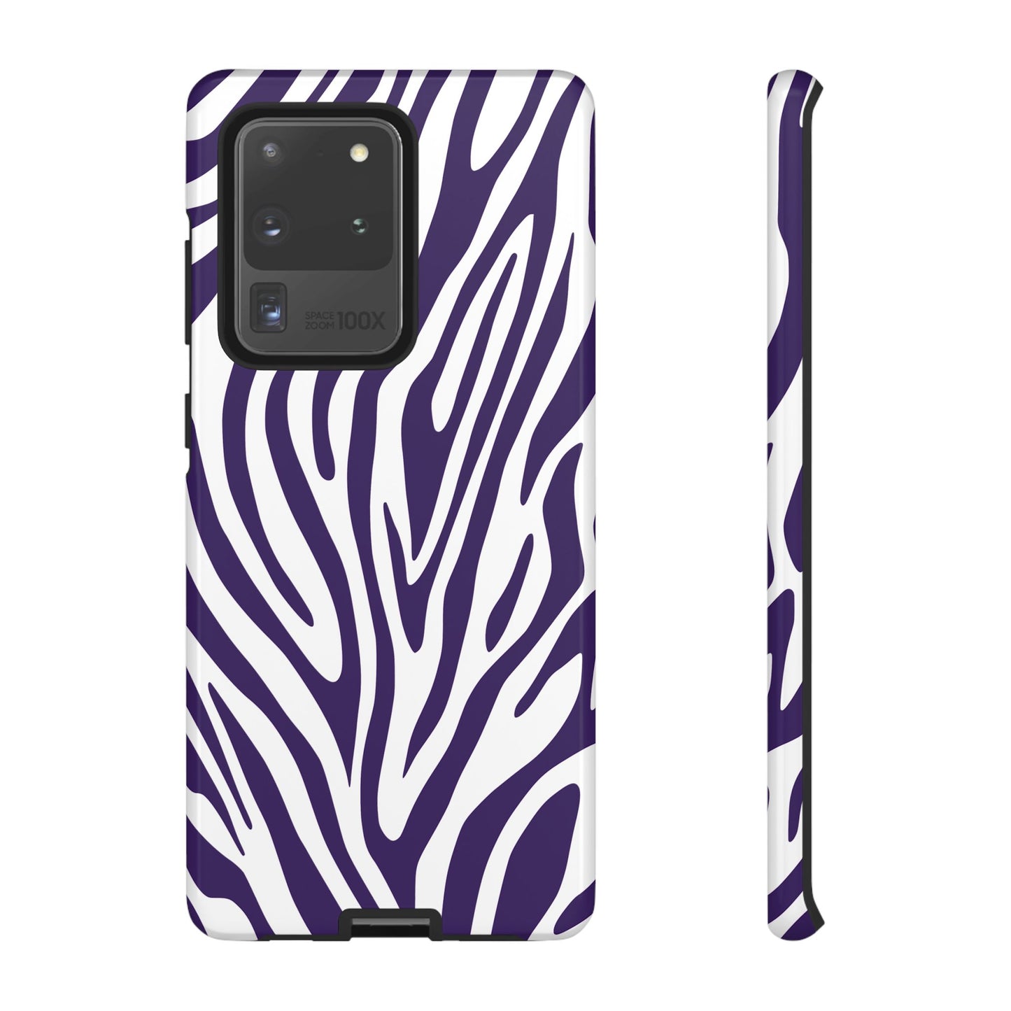 Graphic Purple Tiger Print Phone Case