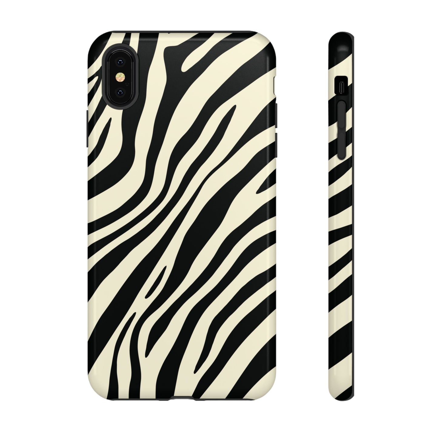 Modern Neutral Zebra Print Phone Case