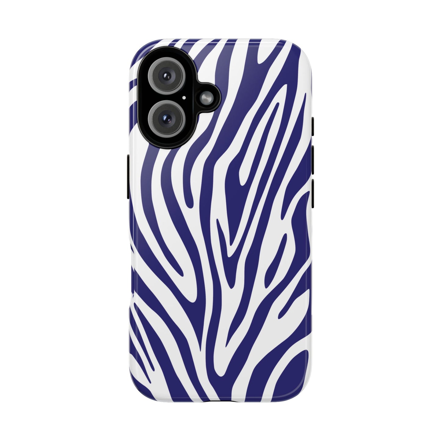 Graphic Blue Tiger Print Phone Case