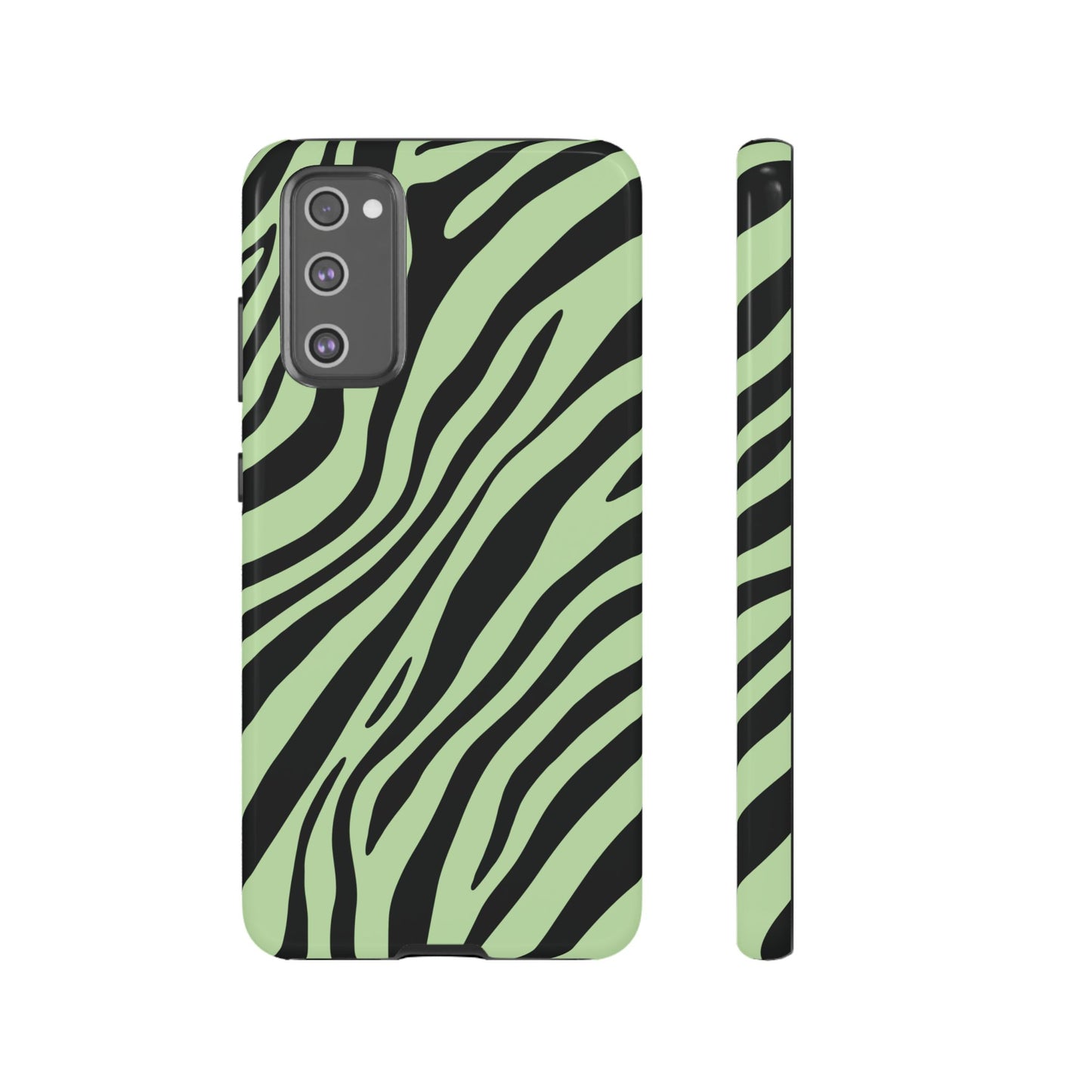 Modern Mint Zebra Print Phone Case