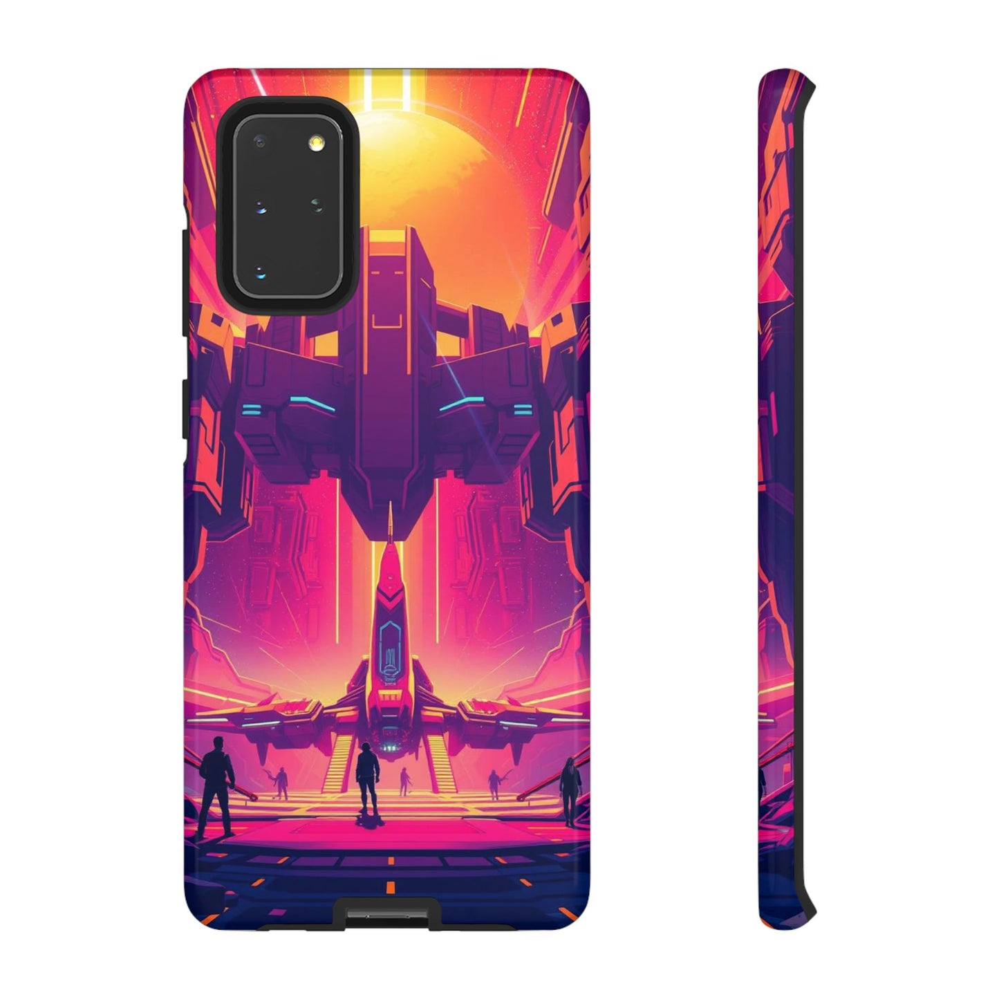 Samsung Galaxy S20+ / Glossy Phone Case - Alien Landing Pad Design Phone Case