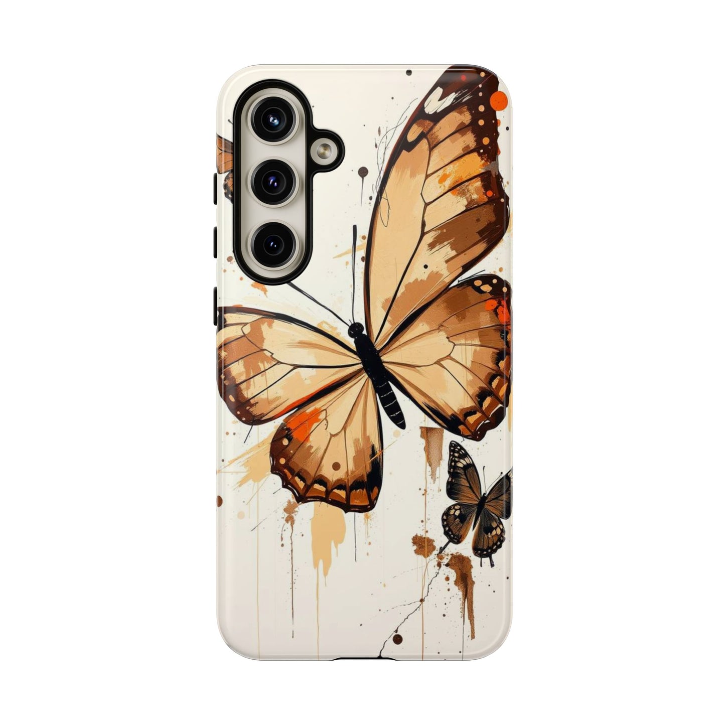 Samsung Galaxy S24 Plus / Glossy Phone Case - Acrylic Style Butterflies Design Phone Case