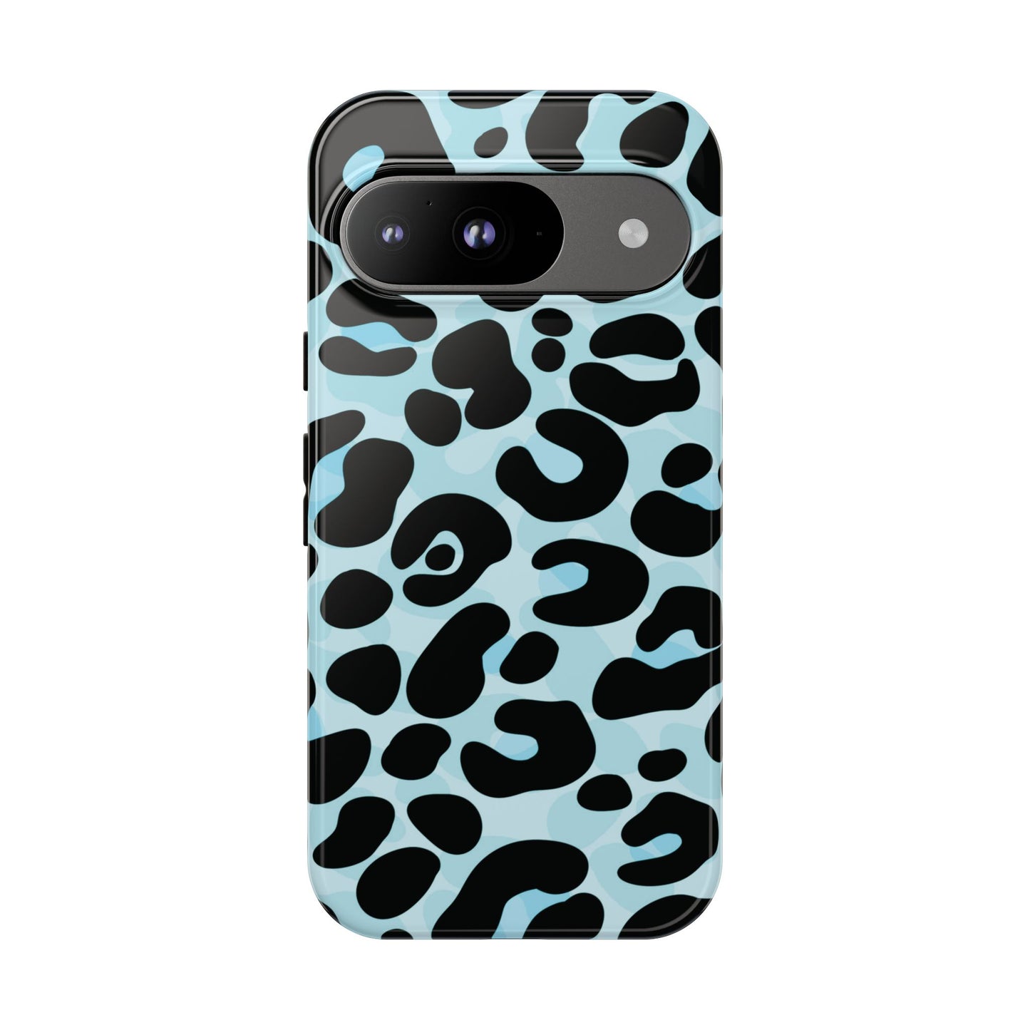 Cool Aqua Leopard Print Phone Case