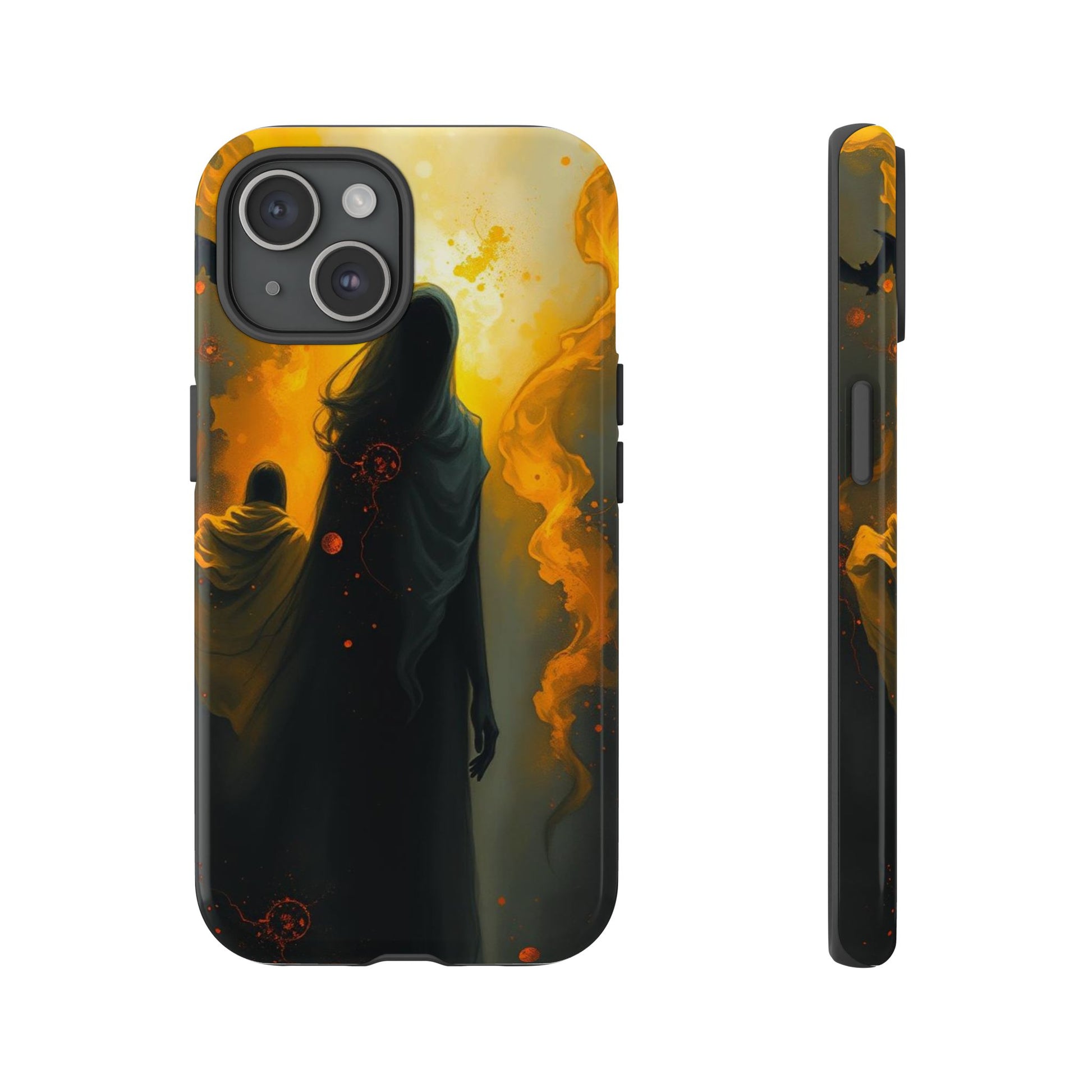 Acrylic Gothic Myterious Figures Phone Case - Multicolor Phone Case - iPhone 15 / Glossy