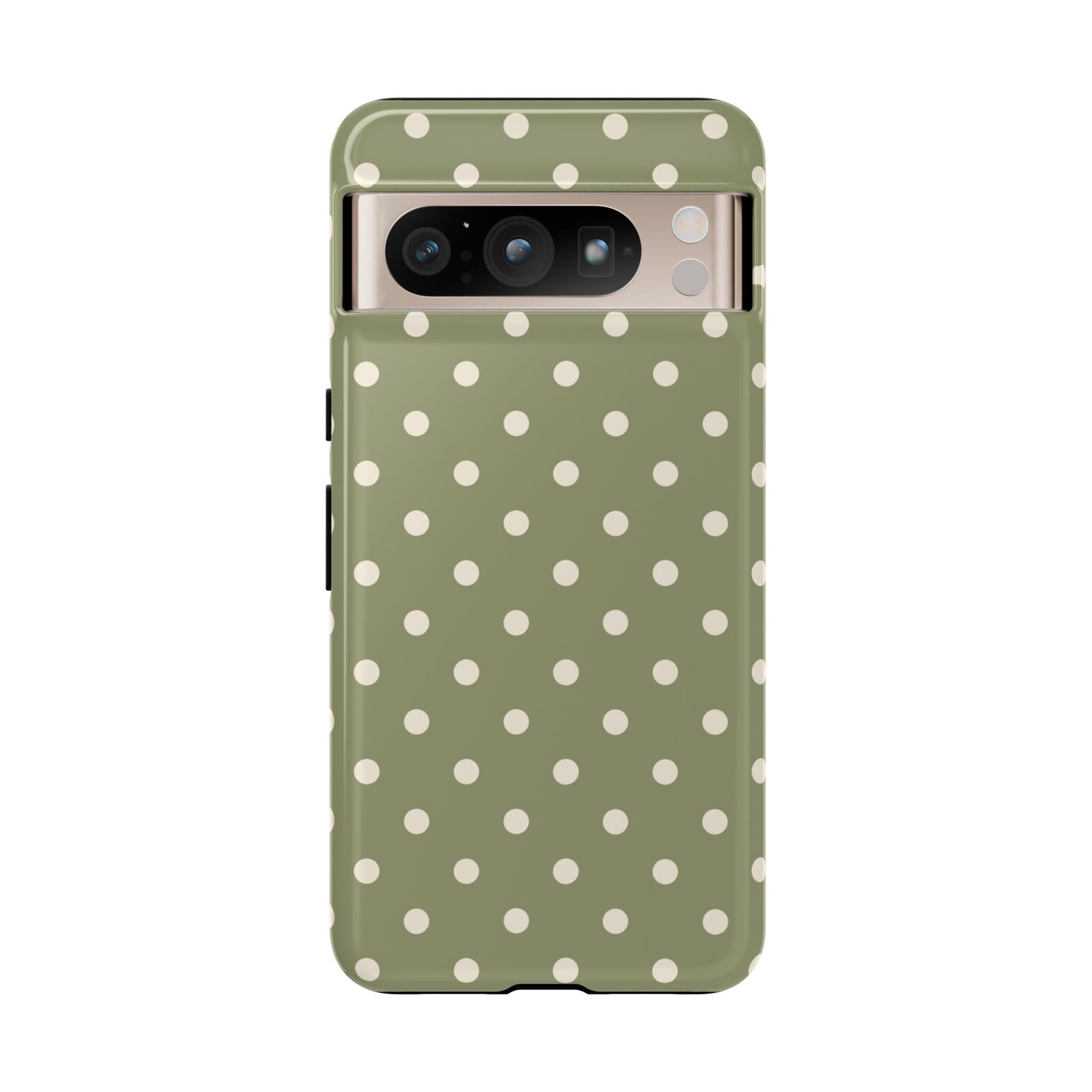 Green & White Dot Pattern Phone Case