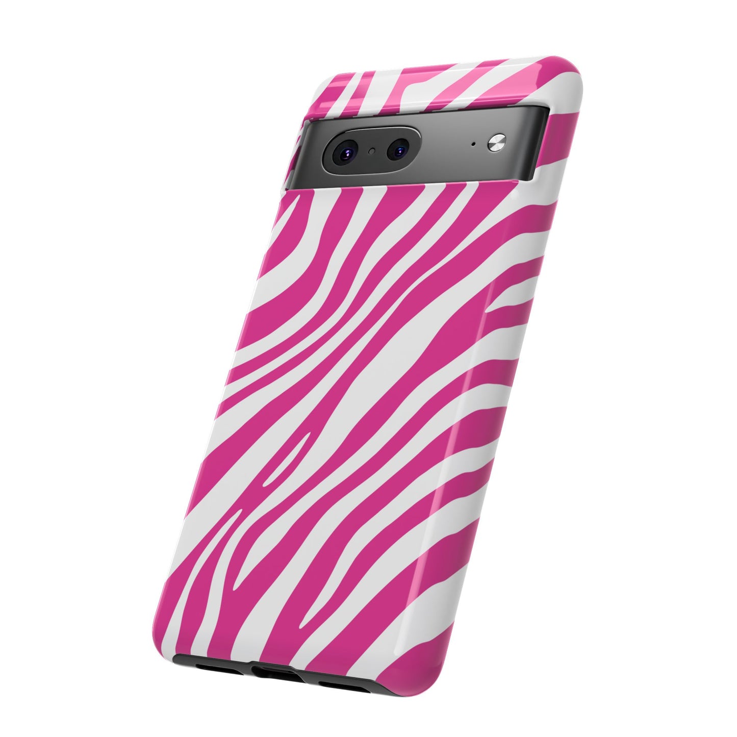 Modern Hot Pink Zebra Print Phone Case