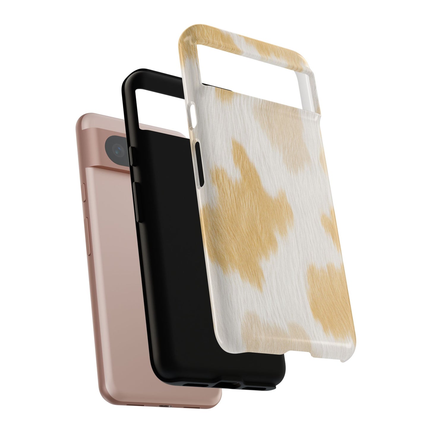 Golden Honey Cow Print Phone Case