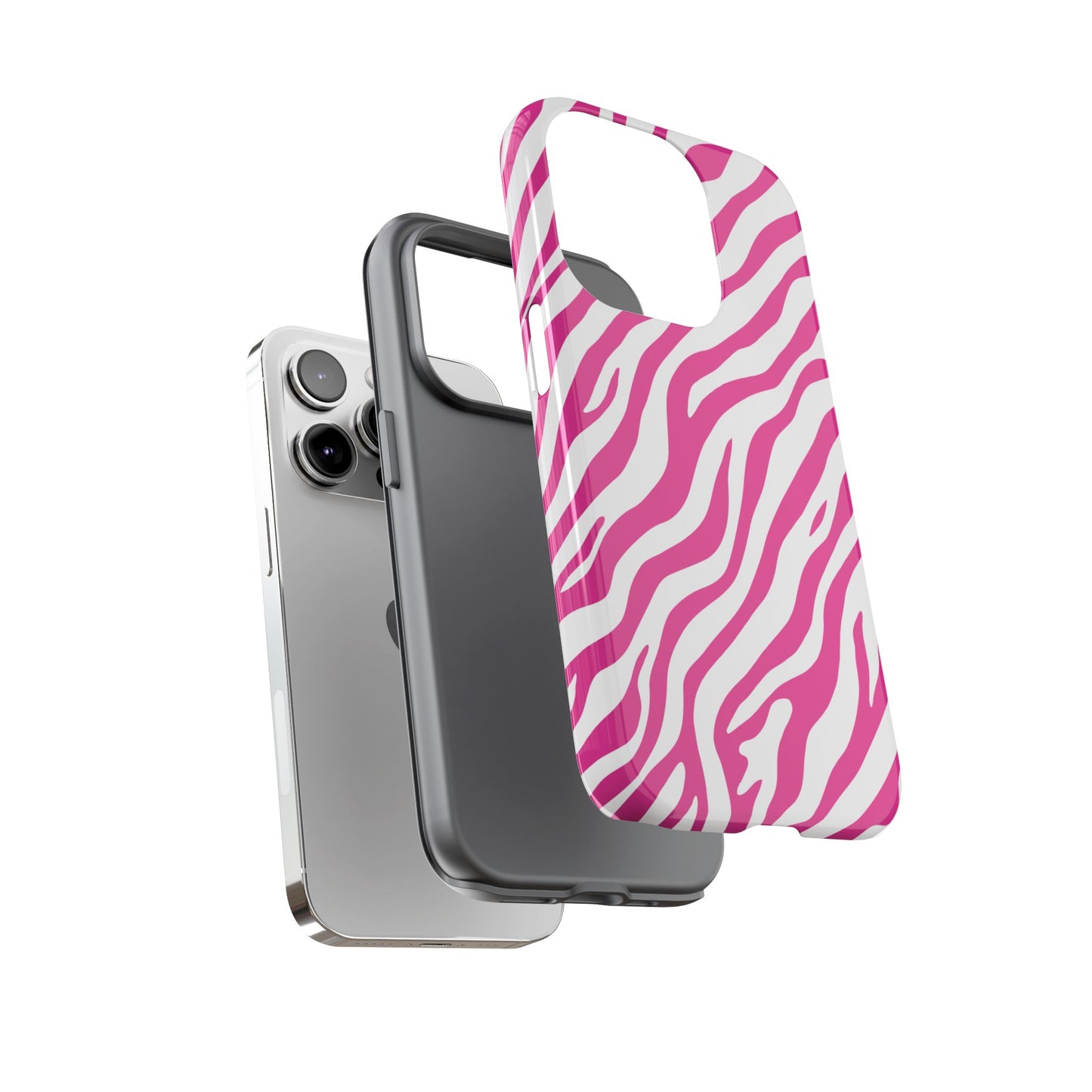 Stylish Hot Pink Zebra Print Phone Case