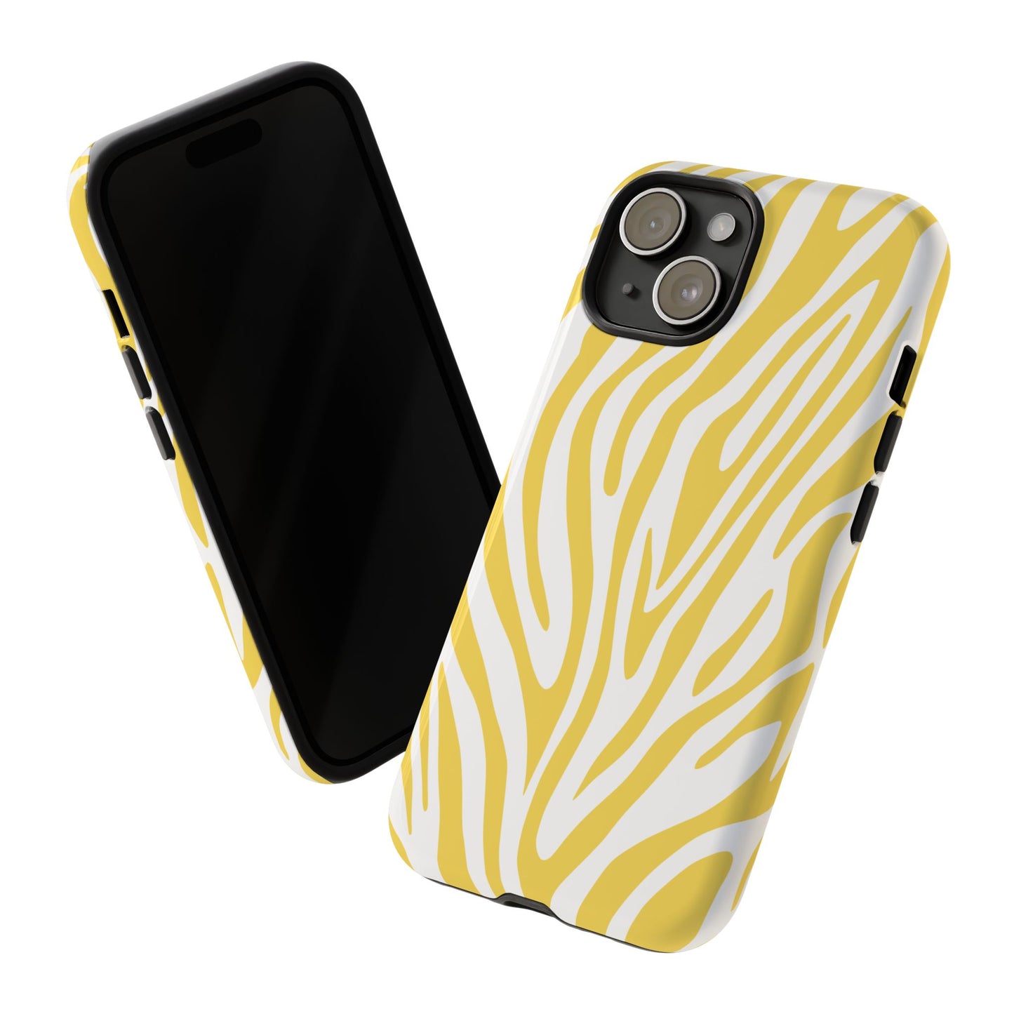 Graphic Yellow Tiger Print Phone Case