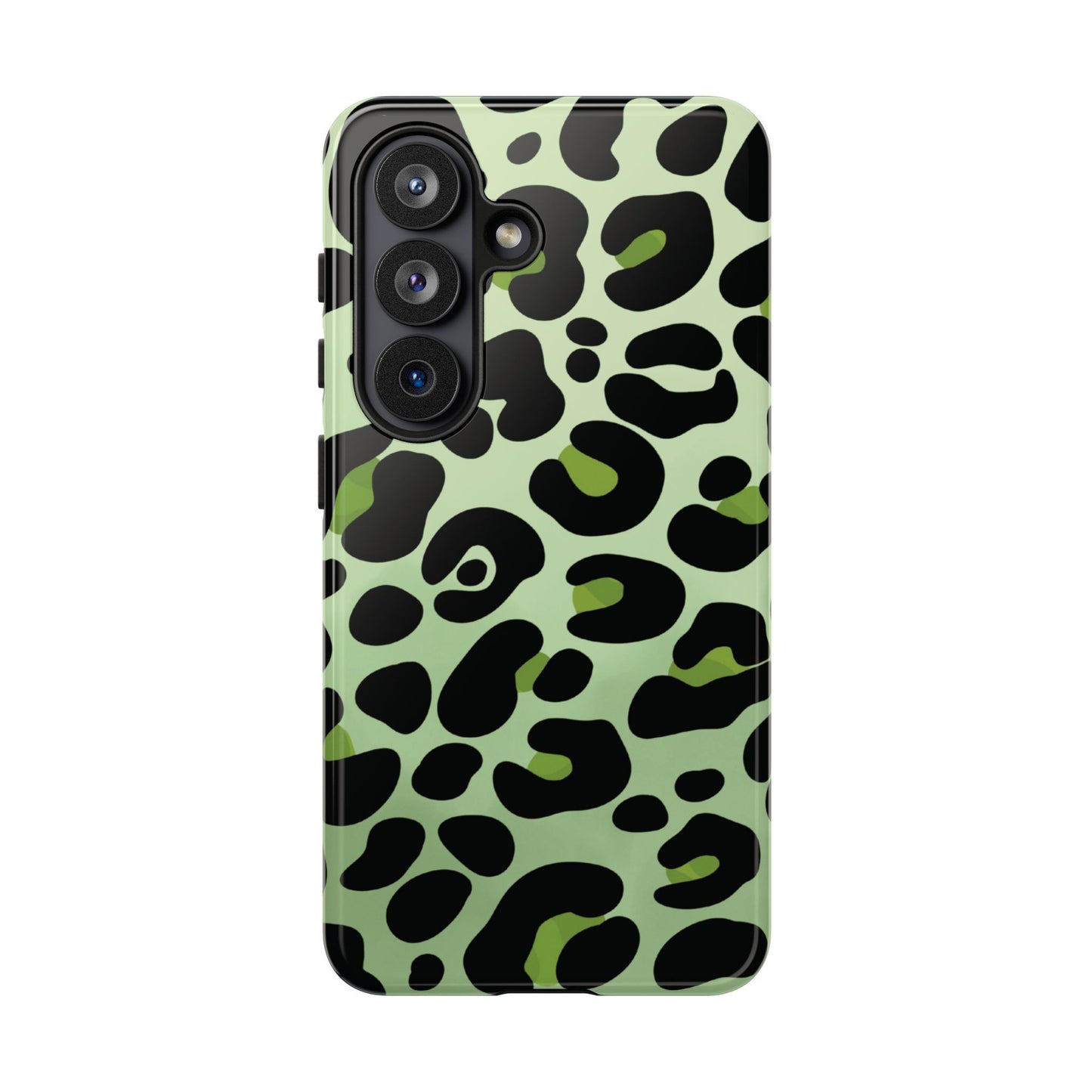 Chic Sage Leopard Print Phone Case
