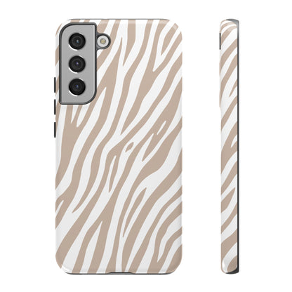 Oatmeal Tiger Print Phone Case