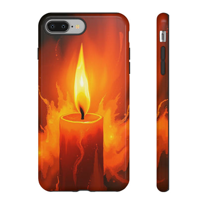 iPhone 8 Plus / Glossy Phone Case - Red Candle Phone Case