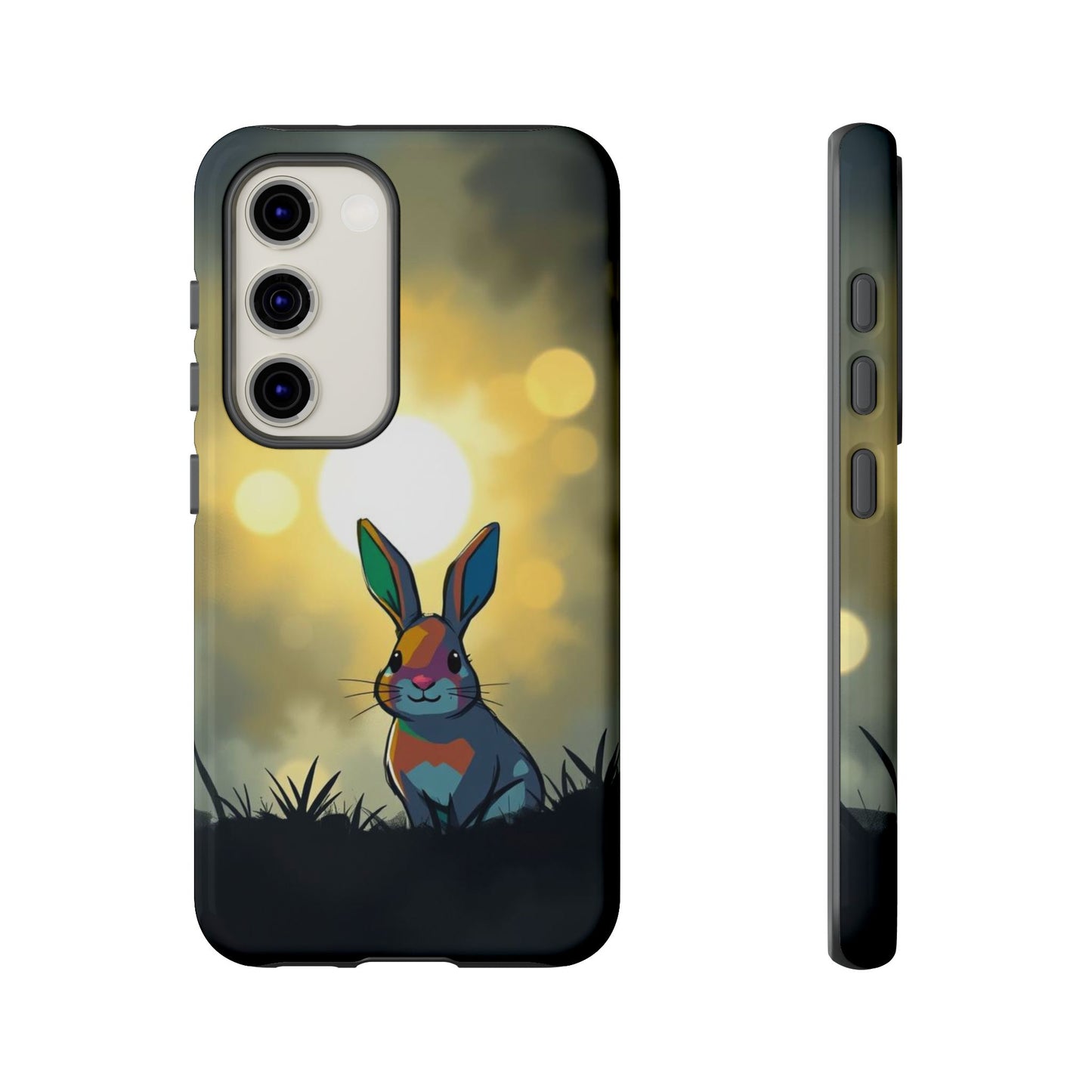 Samsung Galaxy S23 / Glossy Phone Case - Gothic Rabbit Moody Design Phone Case