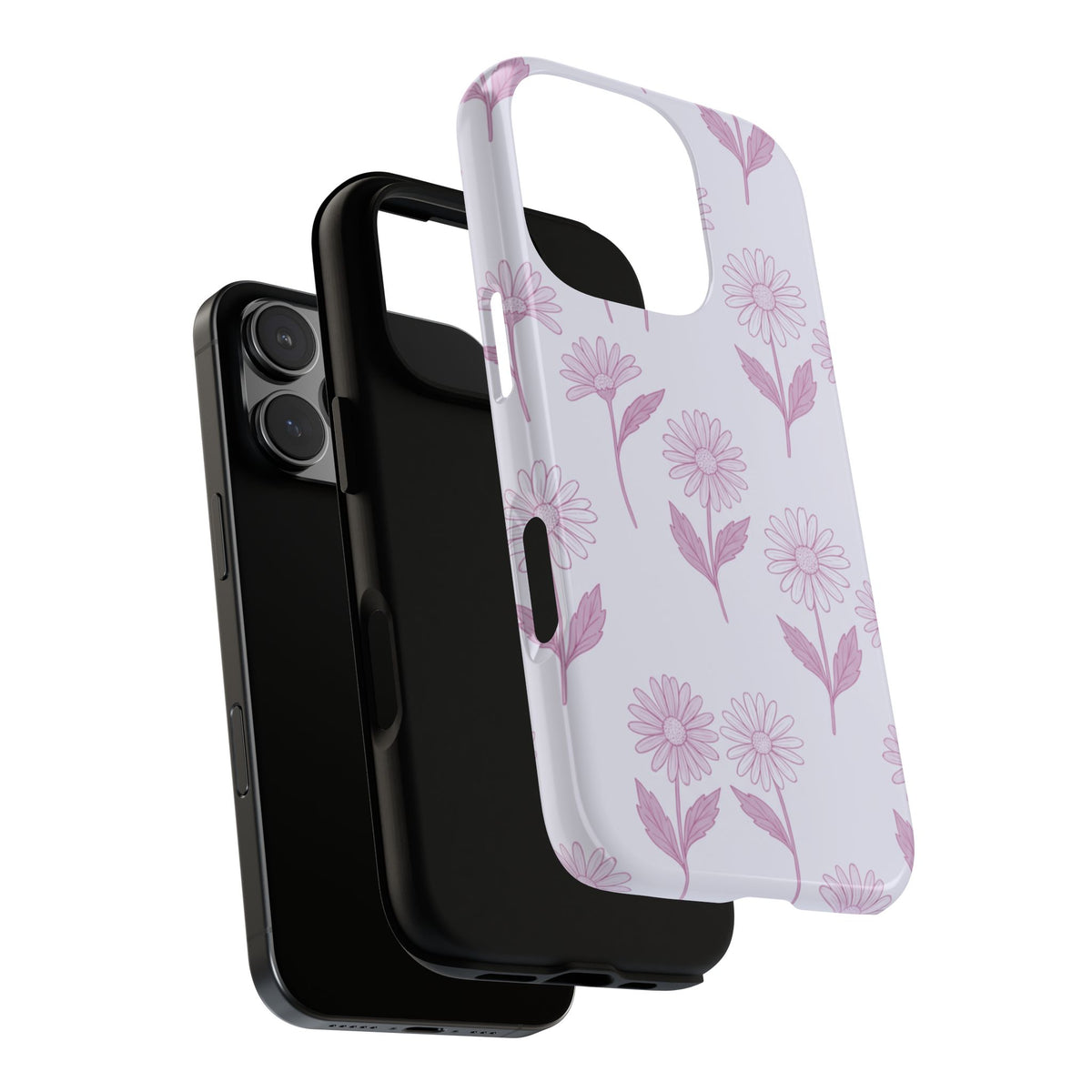 Pretty Lilac Daisy Pattern Phone Case